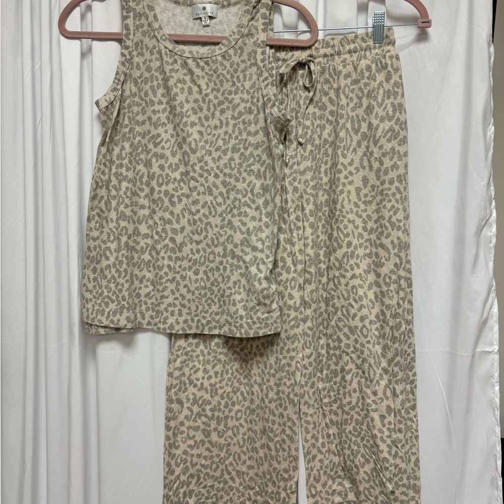 Socialite Leopard Print Pajama Set